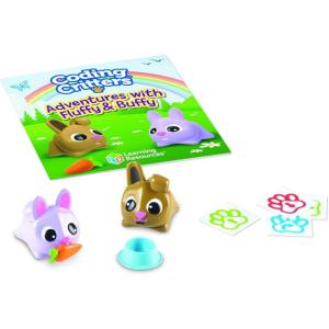image:imageLearning Resources Coding Critters PairAPets Dinos Romper amp Flaps ScreenFree Toy Interactive STEM Pet Kids Dinosaur Toy 5 pieces Ages 4Pairapets Bunnies