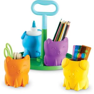 image:imageLearning Resources CreateaSpace Kiddy Center Pets  6 Pieces Ages 3 Kids Art Supply Storage Caddy Playroom and Classroom Organization School Supplies OrganizerMedium