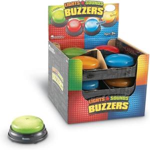 image:imageLearning Resources Lights and Sounds Buzzers  Classroom Must Haves Supplies Sound Effect Button Family Game Shows for Trivia Participation Tools Boys and Girls Birthday Gifts