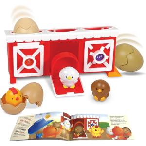 image:imageLearning Resources Peeksville Hide amp Cheep Chicken Coop Farm Animals Farm Toys Barn Sensory Toys Peekaboo Toddler Playset Toddler Gift Manipulatives for Preschoolers