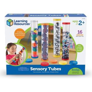 image:imageLearning Resources Primary Science Sensory Tubes  Toddler Toys Homeschool Supplies Fine Motor Skills Calm Down Bottle STEM Manipulatives Preschool Activities Montessori Games Gifts for KidsTubes