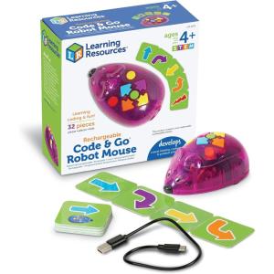 image:imageLearning Resources Rechargeable Code amp Go Robot Mouse  STEM Toys for Kids Coding Toys for Boys And Girls Ages 4