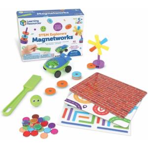 image:imageLearning Resources STEM Explorers Magnetworks Magnetic Science Set Physics Experiment Toys for Kids Kindergarten and Preschool Classroom Force and Motion Kit for Boys and Girls Ages 5 and Up