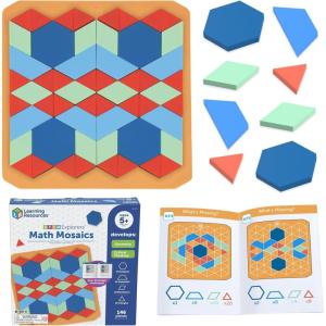 image:imageLearning Resources STEM Explorers Math Mosaics  Geometry Math Manipulatives Montessori Symmetry and Patterning Critical Thinking for Students Fine Motor Skills Puzzle Tile Back to School