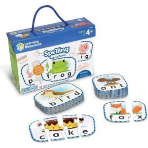 image:imageLearning Resources Spelling Puzzle Cards Kindergarten Readiness Self Correcting Puzzles Ages 4
