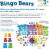 image:imageLearning Resources Bingo Bears  Custom Bingo Game for Kids Matching Games for Toddlers 35 Toddler Board Games Practice Counting and Color Recognition Preschool and Kindergarten Classroom Toys