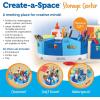 image:imageLearning Resources CreateaSpace Storage Center  Blue 10 Piece Set Homeschool Storage Fits 3oz Hand Sanitizer Bottles Classroom Craft Keeper