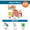 image:imageLearning Resources Peekaboo Learning Barnyard Playset  Farm Animal Toys Montessori Toddler Toys Imaginative and Fine Motor Skills Counting Skills for Kids Birthday Gifts for Boys and Girls