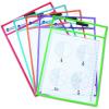 image:imageLearning Resources Write amp Wipe Pockets Set of 5  Dry Erase Sheet Protectors Dry Erase Sleeves Pocket Protector Classroom Supplies for Teachers Clear Plastic Paper Sleeves