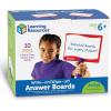 image:imageLearning Resources Writeon  Wipeoff Answer Boards Set of 10 Erasable Boards Ages 6