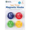 image:imageLearning Resources  Super hooks Magnetic Hooks Set of 4  Strong Magnetic Hooks Heavy Duty Classroom Magnet Hook Home Office Kitchen Locker Magnet with Hook