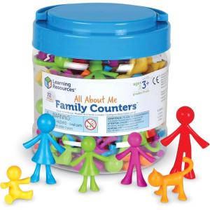 image:imageLearning Resources All About Me Family Counters  Toddler Sensory Toys Preschool Activities Classroom Must Haves Math Manipulatives Social Emotional Games Fine Motor Skills Color SortingSet of 72