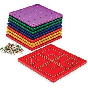 image:imageLearning Resources Classpack Geoboards 7 Inches Each Set of 10 Geoboards Ages 57 x 7 Inches Pack of 6
