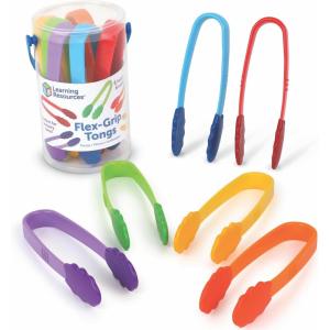 image:imageLearning Resources FlexGrip Tongs  Kids Tweezers Montessori Grabber Tool Fine Motor Skills Sensory Bin Tools Preschool Classroom Must Haves Teacher Supplies Gifts for Boys and GirlsTongs