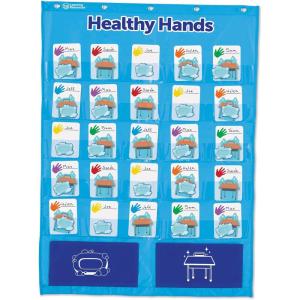 image:imageLearning Resources Healthy Hands Pocket Chart