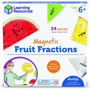 image:imageLearning Resources Magnetic Fruit Fractions  Math Manipulatives Addition and Subtraction Math Games Fractions for Kids Montessori Games Classroom Must Haves Teacher Supplies
