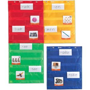 image:imageLearning Resources Magnetic Pocket Chart Squares  Set of 4 Classroom Pocket Charts ClassroomTeacher Organizer Classroom Supplies Homeschool Supplies Teaching MaterialsBack to School Supplies28 L X 34 W in