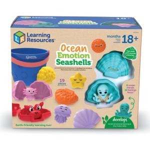 image:imageLearning Resources Ocean Emotions Seashells Ocean Animals Figures Seaside Game Sand Toys Sensory Toys Sensory Bin Toddler Outdoor Preschool Classroom Must Haves Montessori
