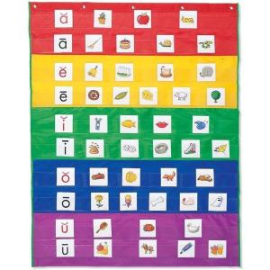 image:imageLearning Resources Rainbow Pocket Chart  Classroom Pocket Charts with Hanging Wall Pockets Sentence Strips for Teachers Word Wall Cards Classroom Organization Display