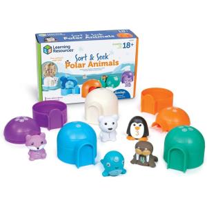 image:imageLearning Resources Sort amp Seek Polar Animals  15 Pieces Age 18 Months Toddler Learning Activities Educational Toys Educational Toy Set Color Teaching Toys