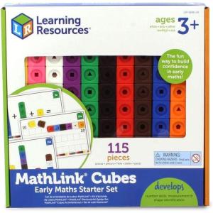image:imageLearning Resources UK Direct Account LSP4286UK MathLink Activity Set Set of 100 Cubes Ages 3 Multicoloured 235 x 223 x 33 CentimetersSingle