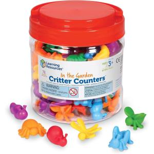 image:imageLearning Resources in The Garden Critter Counters  72 Pieces Ages 3 Toddler Learning Toys Math Games for Kids Math Manipulatives