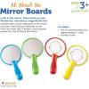 image:imageLearning Resources All About Me Mirror Boards Shatterproof Mirror Toddler Mirrors Set of 4 Ages 3