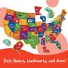 image:imageLearning Resources Magnetic US Map Puzzle  Educational Map of the United States of America Geography Matching Games Kids Homeschool and Classroom Must Haves Gifts for Boys and Girls