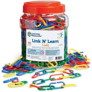image:imageLearning Resources Link N Learn Links  500 Pieces Ages 3 Preschool Supplies Toddler Toys Math ManipulativesLinks
