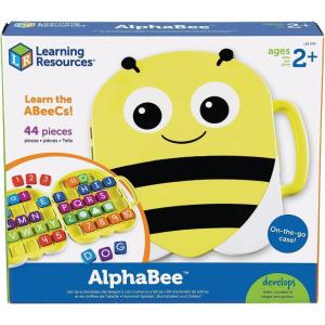 image:imageLearning Resources AlphaBee Alphabet Homeschool ABCs Numbers Shape amp Word Recognition Activity Set Multicolor
