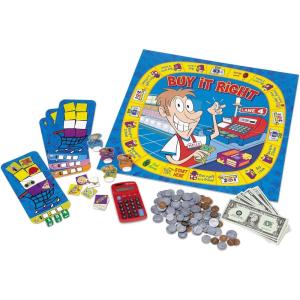 image:imageLearning Resources Buy It Right Shopping Game  Play Money for Kids Elementary Math Games Money Game Shopping Games for Kids Counting Toy