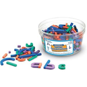 image:imageLearning Resources Magnetic Letter and Number Construction Set Soft Foam Magnetic Shapes Uppercase and Lowercase Letters Teaching Aids 262 Pieces Grades PreK Ages 4