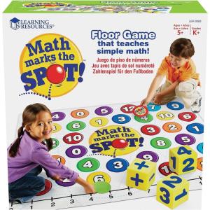 image:imageLearning Resources Math Marks The Spot Floor Game Homeschool Number Recognition Addition amp Subtraction Ages 5