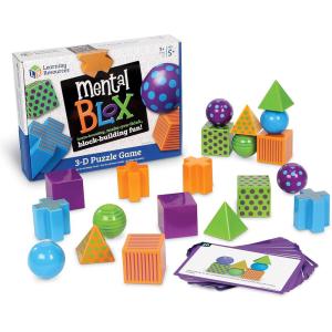 image:imageLearning Resources Mental Blox Critical Thinking Game Homeschool 20 Blocks 40 Activity Cards Ages 5Multicolor