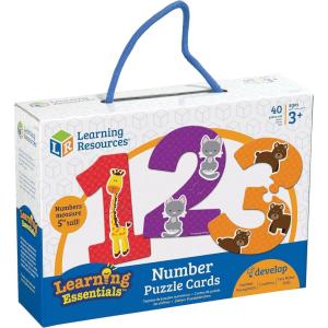 image:imageLearning Resources Number Puzzle Cards Early Number Recognition Toddler Puzzle 20 SelfCorrecting Puzzles 40 Pieces Ages 3