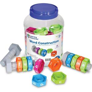 image:imageLearning Resources Word Construction Spelling Activity Kit Classroom Game 36 Pieces Ages 5