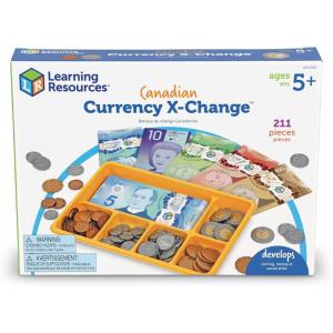 image:imageLearning Resources Canadian CurrencyXChangePretend Play Money for Kids Develops Sorting and Money Skills 211 Pieces Ages 5