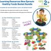 image:imageLearning Resources New Sprouts Healthy Foods Basket Bundle  37 Pieces Ages 18 months Pretend Toddler Food Healthy Play Food for Kids Toddler Learning Toys