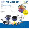 image:imageLearning Resources Pretend amp Play Pro Chef Set Kitchen Toys for Kids Pretend Kitchen Pots and Pans for Kids 13 Pieces Ages 3