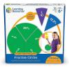 image:imageLearning Resources DoubleSided Magnetic Fraction Circles Sticks to Whiteboard and Chalkboard Teacher Math Classroom accessories Ages 6