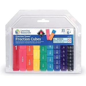 image:imageLearning Resources Fraction Tower Fraction Cubes Kids Blocks 51 Piece Set Ages 6