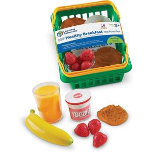 image:imageLearning Resources Healthy Breakfast Basket  18 Pieces Ages 3 Pretend Play Food for Toddlers Preschool Learning Toys Kitchen Play Toys for Kids