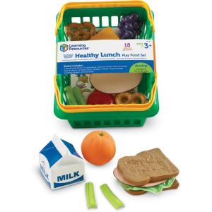 image:imageLearning Resources Healthy Lunch Basket  17 Pieces Ages 3 Pretend Play Food for Toddlers Preschool Learning Toys Kitchen Play Toys for Kids