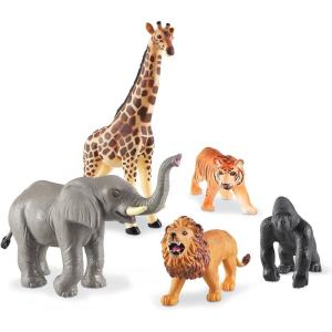 image:imageLearning Resources Jumbo Jungle Animals Animal Toys for Kids Safari Animals 5 Pieces Ages 18 months