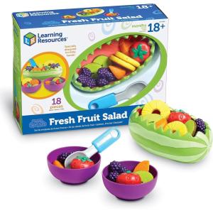 image:imageLearning Resources New Sprouts Fresh Fruit Salad  Realistic Play Food for Toddlers 13 Preschool Learning Toys Toddler Pretend Play Food for Kids Kitchen Sets Plastic Fruit Toys Toy FoodsKids