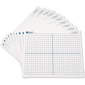 image:imageLearning Resources 9x 11 Double Sided XY Axis Dry Erase Mats Graphing Math Classroom Accessories Teaching Aids Set of 10 Ages 6