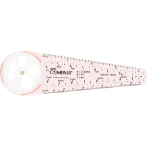 image:imageLearning Resources SAFET Compass Orange Blister Card Classroom Safety Compass Geometric Tracer