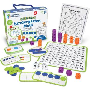 image:imageLearning Resources Skill Builders Kindergarten Math Activity Set  Kindergarten Learning Math Manipulatives Game Number and Counting Blocks Activities Classroom Manipulatives Teaching Materials