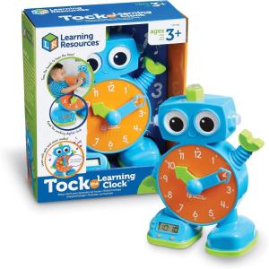 image:imageLearning Resources Tock The Learning Clock  Teaching Clocks for Kids Teacher Classroom Must Haves Montessori Activities Math Manipulatives Time Flash Cards Gifts for Boys and GirlsTock the Learning Clock
