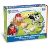 image:imageLearning Resources Jumbo Jungle Animals Mommas and Babies  Safari Animal Toys Toddler Animal Figurines Toy Figures for Kids Jungle Toys Pretend Play Animals Kids Figurine SetFarm  Mommas  Babies